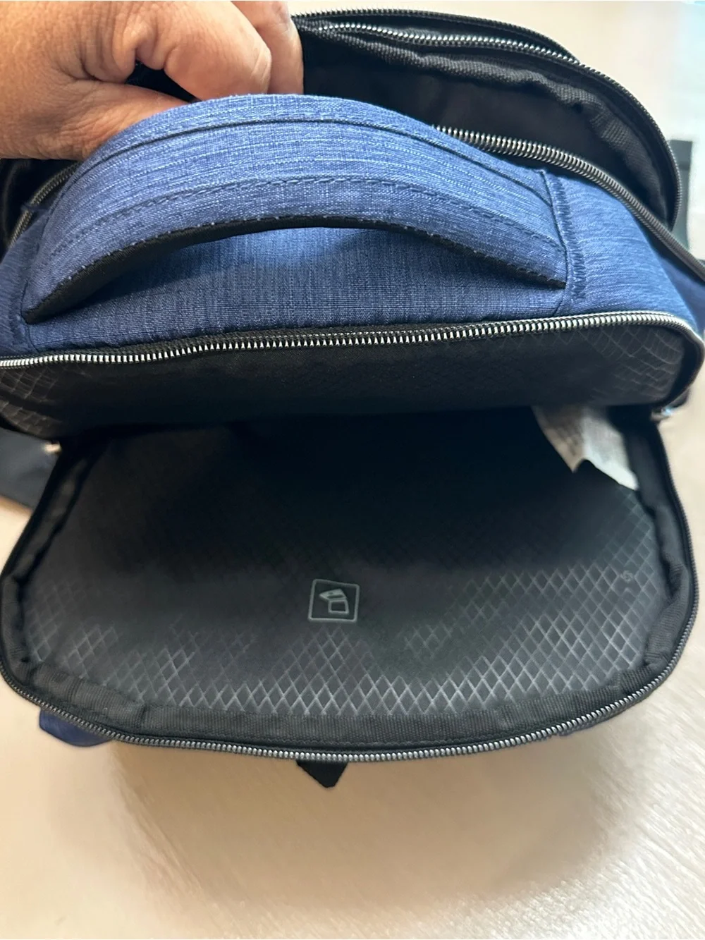 Samsonite Modern Utility Small Laptop Backpack Blue Heather Travel College Bag⁠